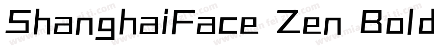 ShanghaiFace Zen BoldGB20字体转换